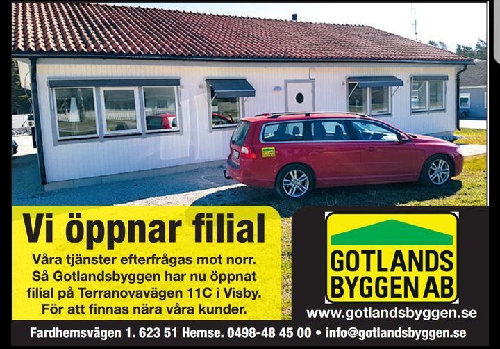 Nu finns vi även i Visby för våra kunder. 34 Nu finns vi även i Visby för våra kunder. 35